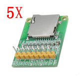 Ενότητα κάρτας Micro SD TF 3,5V / 5V 5τμχ. Αναγνώστης κάρτας SDIO/SPI διασύνδεση Μικρή ενότητα κάρτας TF