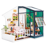 Robotime DG-M05 DIY Dollhouse Miniature with Furniture Wooden Dollhouse Toy Decor Craft Craft Gift