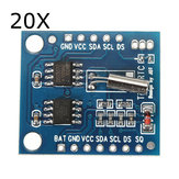 20 Stück I2C RTC DS1307 AT24C32-Echtzeituhrmodul für AVR ARM PIC SMD