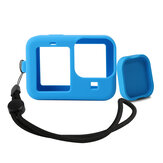 RUIPGRO Protective and Lens Cover with Lanyard Accessories Blue/Black for GOPRO 9 Camera
