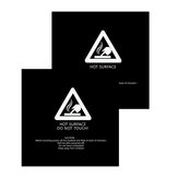 CR-10 için 2 Adet 3D Baskı Parça 300x300mm Siyah İnşa Yüzeyi Bandı Isıtma Yatağı Etiketi