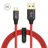 BlitzWolf® AmpCore Turbo BW-MC8 2.4A Braided Durable Micro USB Charging Data Cable 6ft/1.8m