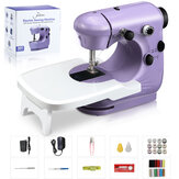JETEVEN Electric Sewing Machine 2-speed 2-Thread Portable Mini Sewing Machine with Expansion Desk