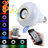 E27 LED RGB Lampadina con Casse Altoparlante Bluetooth Wireless Senza Fili Potenza da 12W Lampada Luce di Riproduzione di Musica
