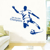 أنا أحب كرة القدم الجدار ملصق ملصقات الحائط الإبداعية مزيج المنزل الديكور