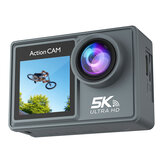 5K 30FPS Dual Color Screen Action-Sportkamera mit wasserdichtem Gehäuse, Wi-Fi Fernbedienung für Aufnahmen beim Sport