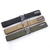130CM Men's Weaving Plate Buckle Military Army Tactical Belt Outdoors Sports Waistband 