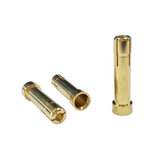 Adaptador de enchufes de 5pcs de 4 mm a bala enchufes de cambio dorados chapados en 5 mm Conector Juego de enchufes RC para terminales de batería