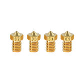 TWO TREES® 0.2/0.3/0.4/0.5/0.6/0.8/1.0/1.2mm Brass V6 Nozzle M6 Thread for 3D Printer