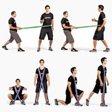 Set di 4 fasce elastiche di resistenza da 8-85 libbre e 2080x4.5 mm, resistente, per allenamento fisico, pilates, fitness in palestra, con borsa per yoga
