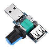 Модуль контроля скорости USB-вентилятора для снижения шума, регулировка многоканальная, потенциометр, постоянный ток 4-12 В