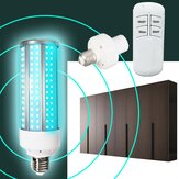 60W E27 UVオゾン殺菌ランプ殺菌UVC LEDコーンライト電球タイマー機能+リモコン