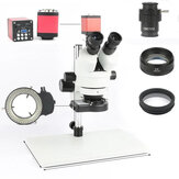 Laboratorium naprawy lutowania płyt PCB telefonu Przemysłowa mikroskop stereoskopowy Trinocular Simul-focal 7X 45X 90X z kamerą wideo VGA HDMI 720P 13MP