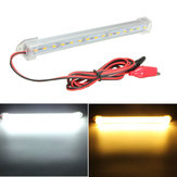 Ruban LED rigide de 20 cm avec 12V, 15LED SMD 5630 en blanc froid et jaune chaud