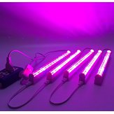 (Lote de 5) Luz de cultivo LED 660 nm roja y 455 nm azul Lámpara LED para plantas Voltaje de entrada 85-265V