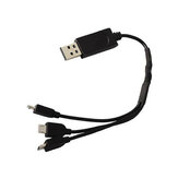 От 1 до 3 USB 3.7V LiPo Батарея Зарядное устройство USB Зарядный кабель для Eachine E58 JY019 809S X192 X196 RC Дрон Квадрокоптер