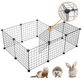 Foldable Pet Playpen Iron Fence Puppy Kennel House Exercise Training Puppy Space Dog Supplies Rabbits Guinea Pig Cage Sleeping Home