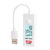 Probadores digitales USB UNI-T UT658B. Rango de voltaje de entrada estable probado de 3V a 9.0V con pantalla LCD.