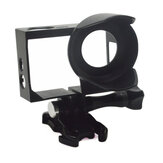 Anti-Exposure Frame Mount met Lens Hood Behuizing voor GoPro HERO 4 3 + / 3