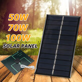 Portatile solare Pannello di alimentazione 1W 2.5W 3.5W 6V USB per Batteria Caricabatterie per cellulare