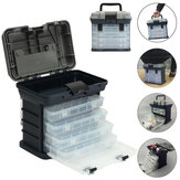 ЗANLURE 4-слойная коробка для рыбацких снастей с лотком для хранения наживки и органайзером инструментов