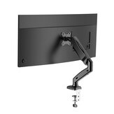 BlitzWolf® BW-MS1 Monitor Stand with Pneumatic Arm, 360° Rotation, +90° to -45° Tilt, 180°Swivel, Adjustable Height and Cable Management