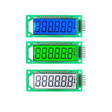 OPEN-SMART® 2.4 Inch 6-cijferig 7 Segment LCD Display Module met wit/blauw/groene achtergrondverlichting voor Arduino