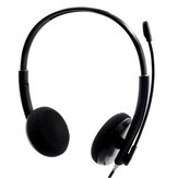 3.5mm USB Stereo Wired Headset with Microphone Headphone Mute for Laptop Mobile Phone