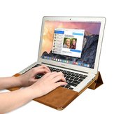 JISON CASE Couro multifuncional Bolsa Kickstand Caso Para MacBook Air 13,3 polegadas