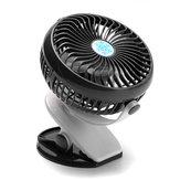 Clip On Oscillating Fan Rechargeable USB Desk Fan Stroller Mini Portable Personal Fan 