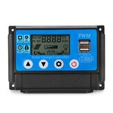 10/20/30/40/50A PWM Solar Controller LCD Solar Charge Controller Accuracy Solar Panel Battery Regulator