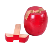 Παχνίδια ενηλίκων από ξύλο παζλ κλασικά παιχνίδια Κυκλικό λουκέτο κλειδαριά μπάλα κόκκινη καρδιά