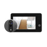 Smart Tuya WiFi Video Doorbell 4.3inch LCD Display with 1080P Peephole Camera 5000mAh Two-way Intercom Outdoors Cat Eye Viewer Cameras