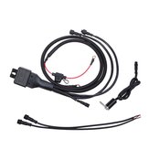 BOSMAA MK5W 12V 10A Motorcycle Light Reset Switch Waterproof Wiring Harness Flash Control Line Group Switch For Auto Car Scooter Work Spotlight Flashlight