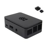 Siyah Rasperry Pi Kılıf Muhafaza Kutu V4 Raspberry Pi 3/2/B+ için Isı Emicili