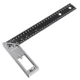 30 cm doppelseitiges metrisches Maß edelstahl-lineal Druckguss-aluminiumgriff-Messwerkzeug