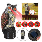 Simulation Owl Solar LED Luminescence Vocalization Bird Deterrent Repeller Weed Pest Scarer Outdoor Garden