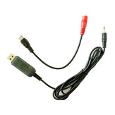 KS1000 22 en 1 RC Simulador de Vuelo con Cable USB Dongle para Transmisor Flysky