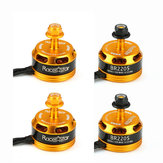 4X Racerstar Racing Edition 2205 BR2205 2600KV 2-4S Brushless Motor Yellow For 210 X220 250 280 RC Drone