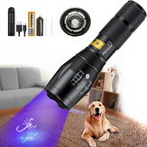 AloneFire G700 LED UV Light Zoom Flashlight 365&395nm Torch Travel Safety Cat Dog Pet Urine UV Detection Lamp AAA 18650 Battery