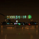 IV-18蛍光管時計アートデスクトップオーナメントクリエイティブDIYコンピューターデスクグローチューブ時計