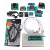 برنامج TL866II USB Mini Pro مبرمج مع محولات 10 قطعة EEPROM FLASH 8051 AVR MCU SPI ICSP