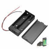 Caja de batería recargable de batería 18650 con interruptor para 2 baterías 18650 Kit de bricolaje