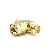 RP-SMA Male to Two 2 RP-SMA Female T Connector Adapter