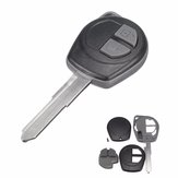 Capa de chave remota de 2 botões para carro, lâmina não cortada para Suzuki Vauxhall Agila