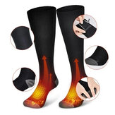 Winter Electric Heating Socks Unisex Rechargeable Washable Windproof Heating Socks for Sport Hiking Fishing