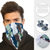 Half Gezicht Mondkap Sjaal met Filters Bescherm Nek Anti Stof Zon UV Wind
