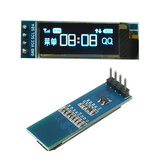 3 szt. Moduł wyświetlacza OLED z niebieskim wyświetlaczem LCD Geekcreit 0,91 cala 128x32 IIC I2C DIY z układem sterującym SSD1306 DC 3,3V 5V