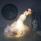 Kreative Nachtlicht DIY Rocket Lamp LED-Astronaut mit USB-Wiederaufladung für Kinderzimmer-Dekoration