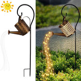 Solar Light Art Lamp Powered LED Fairy Copper Wire Waterproof String Lights Watering Can Outdoor Garden Decoration